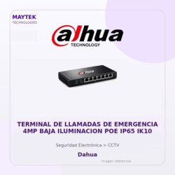Terminal de Llamadas de Emergencia 4MP BAJA Iluminacion POE IP65 IK10