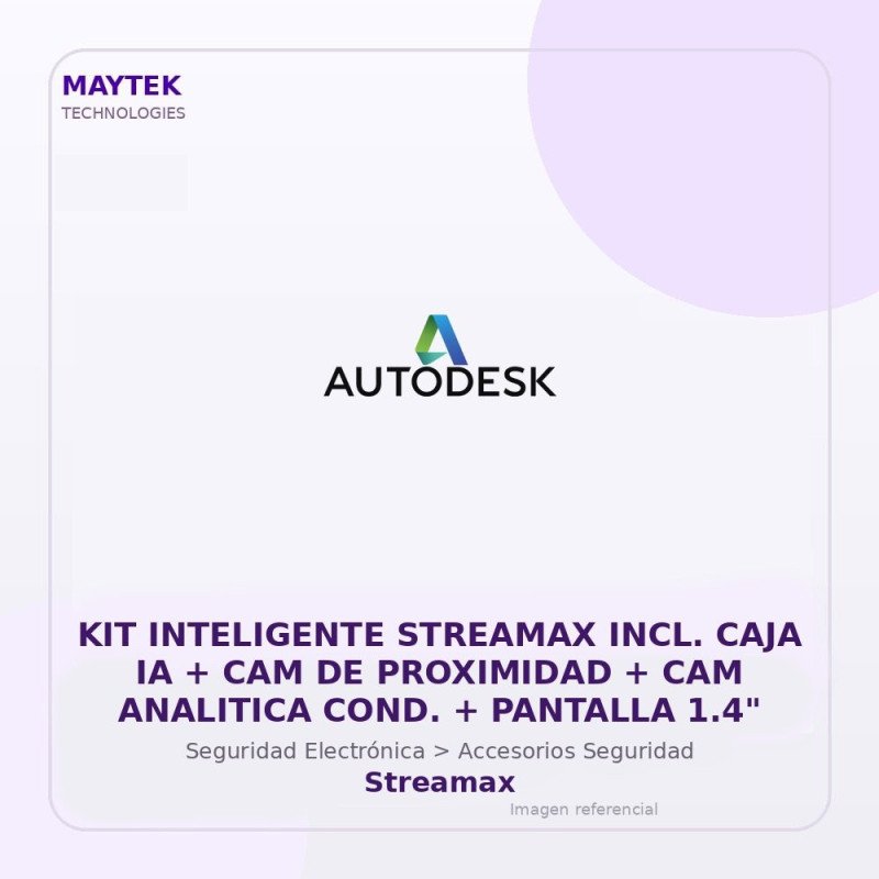 KIT Inteligente Streamax INCL. CAJA IA + CAM de Proximidad + CAM Analitica COND. + Pantalla 1.4"