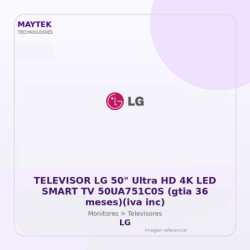 LG Televisor Lg 50" Ultra Hd 4K LED Smart TV 50ua751c0s