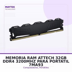 Memoria RAM Attech 32GB DDR4 3200MHZ para Portatil