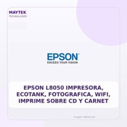 Epson L8050 Impresora, Ecotank, Fotografica, Wifi, Imprime Sobre Cd Y Carnet
