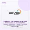 Cerradura Electrónica de Palanca en Aleación de Aluminio con Teclado Numerico y Llave Plateada