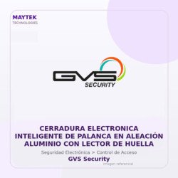 Cerradura Electronica Inteligente de Palanca en Aleación Aluminio con Lector de Huella