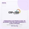Cerradura Electronica OVAL en Aluminio con Teclado Numerico y Llave Plateado