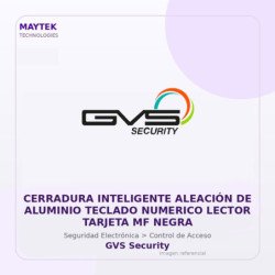 Cerradura Inteligente Aleación de Aluminio Teclado Numerico Lector Tarjeta MF Negra