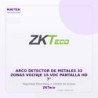 ZKTeco ARCO Detector de Metales 33 Zonas Voltaje 15 VDC Pantalla HD 7"