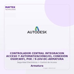 Gvs Security Controlador Central Integracion Acceso Y Automatización(I/O), Conexión Osdp,WiFi, POE / 9-24V-Dc-Armatura