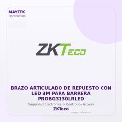 ZKTeco Brazo Articulado de Repuesto con LED 3M para Barrera PROBG3130LRLED