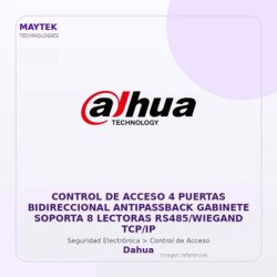 Dahua Control De Acceso 4 Puertas Bidireccional Antipassback Gabinete Soporta 8 Lectoras Rs485/Wiegand Tcp/Ip