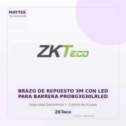 ZKTeco Brazo de Repuesto 3M con LED para Barrera PROBG3030LRLED