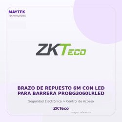 ZKTeco Brazo de Repuesto 6M con LED para Barrera PROBG3060LRLED
