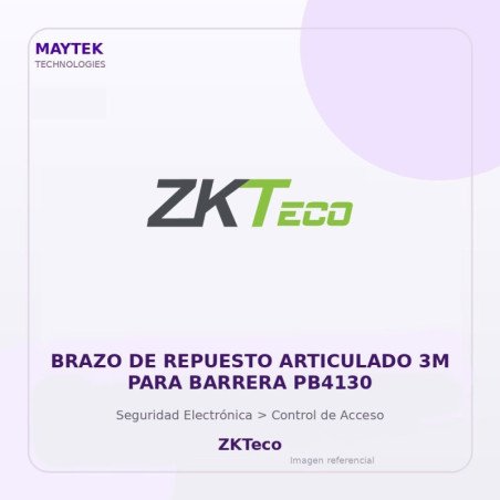 ZKTeco Brazo de Repuesto Articulado 3M para Barrera PB4130