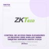 ZKTeco Control de Acceso para Elevadores 10 Relevos 3000 Huellas 30000 Tarjetas Soporta Hasta 3 EX16