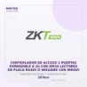 ZKTeco Controlador de Acceso 2 Puertas Expandible a 10 con DM10 Lectores en Placa RS485 Ó Wiegand con WR485