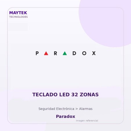 Paradox Teclado Led 32 Zonas