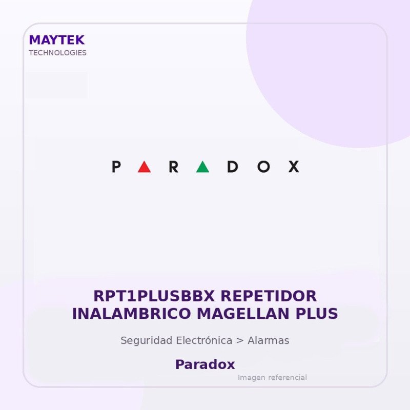 Paradox Rpt1Plusbbx Repetidor Inalambrico Magellan Plus