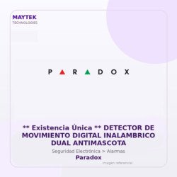 Paradox ** Existencia Única ** Detector De Movimiento Digital Inalambrico Dual Antimascota