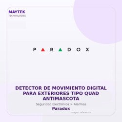 Paradox Detector De Movimiento Digital Para Exteriores Tipo Quad Antimascota