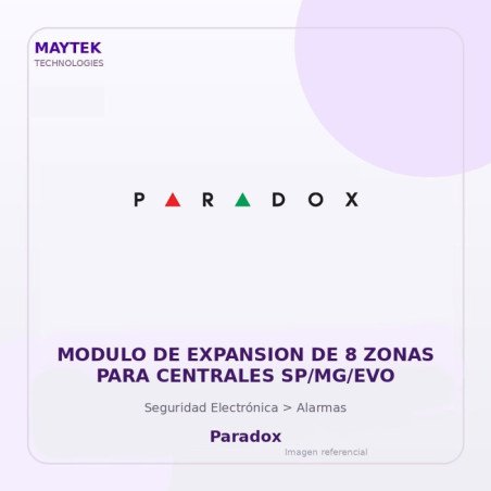 Paradox Modulo De Expansion De 8 Zonas Para Centrales Sp/Mg/Evo