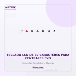 Paradox Teclado Lcd De 32 Caracteres Para Centrales Evo