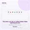 Paradox Teclado Lcd De 32 Caracteres Para Centrales Evo