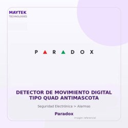 Paradox Detector De Movimiento Digital Tipo Quad Antimascota