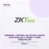 ZKTeco Terminal Control de Acceso Hasta 1500 Huellas y Venas y 2000 Tarjetas EM