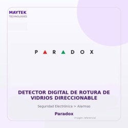Paradox Detector Digital De Rotura De Vidrios Direccionable