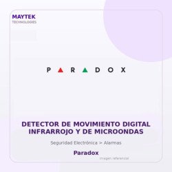 Paradox Detector De Movimiento Digital Infrarrojo Y De Microondas