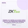 ZKTeco Terminal de Control de Acceso Visible Light 2,4" LCD 500ROSTROS 3000HUELLAS 3000TARJETAS Mifare IP65 Exterior