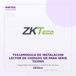 ZKTeco TS414MODULO de Instalacion Lector de Codigos QR para Serie TS2000