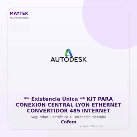 Cofem KIT para Conexion Central LYON Ethernet Convertidor 485 Internet