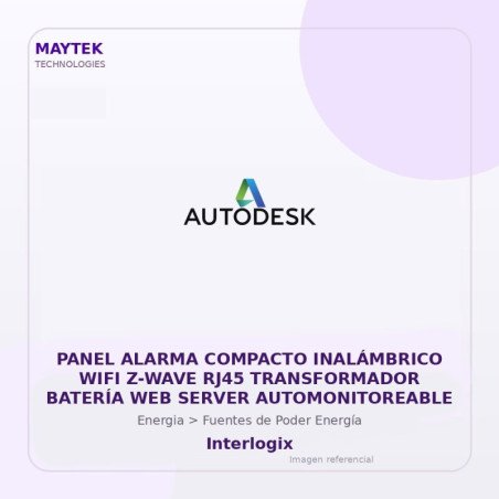 Gvs Security Panel Alarma Compacto Inalámbrico WiFi Z-Wave Rj45 Transformador Batería Web Server Automonitoreable