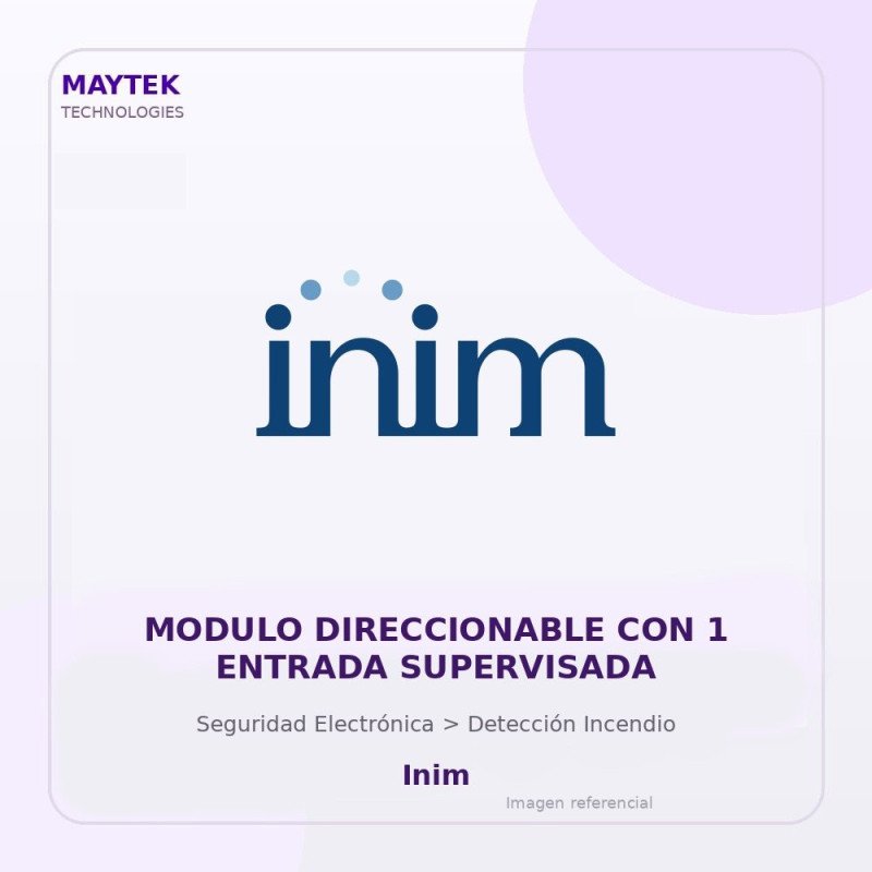 Inim Modulo Direccionable con 1 Entrada Supervisada