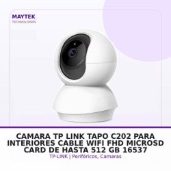 Tp-link Camara Tp-link Tapo C202 Para Interiores Cable/wifi, FHD, Microsd Card De Hasta 512 GB