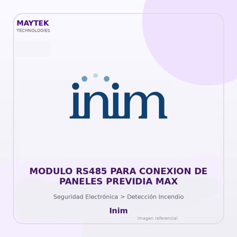 Inim Modulo RS485 para Conexion de Paneles Previdia MAX