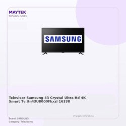 Samsung Televisor Samsung 43" Crystal Ultra Hd 4K Smart TV Un43u8000fkxzl