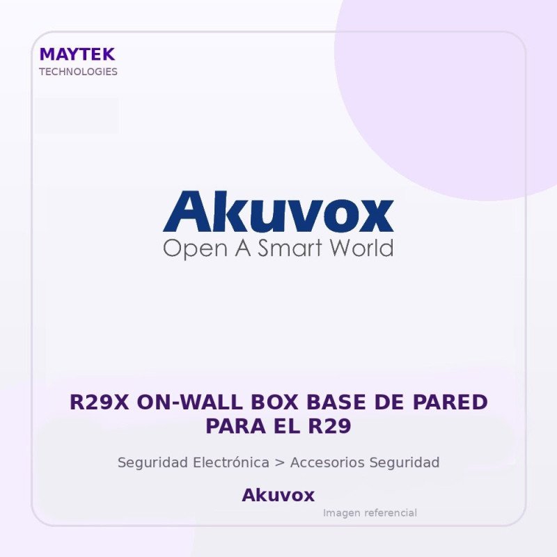 Akuvox R29X ON-WALL BOX BASE de Pared para el R29