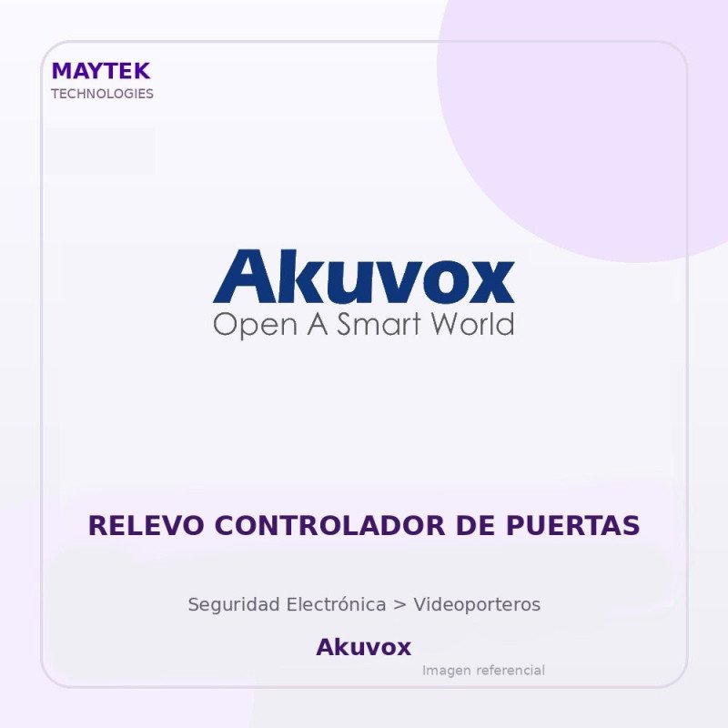 Akuvox Relevo Controlador de Puertas