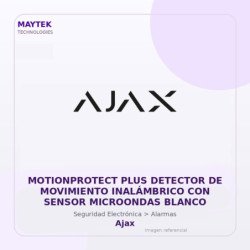 Gvs Security Motionprotect Plus Detector De Movimiento Inalámbrico Con Sensor Microondas Blanco