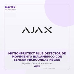 Gvs Security Motionprotect Plus Detector De Movimiento Inalámbrico Con Sensor Microondas Negro