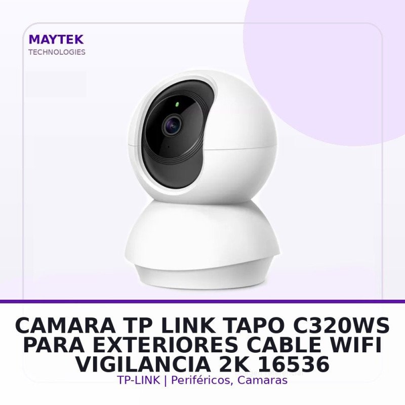 Tp-link Camara Tp-link Tapo C320ws Para Exteriores Cable/wifi Vigilancia 2K