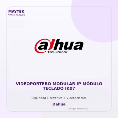 Dahua Videoportero Modular IP Módulo Teclado IK07