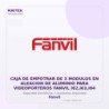 Fanvil CAJA de Empotrar de 3 Modulos en Aleacion de Aluminio para Videoporteros Fanvil I62,I63,I64