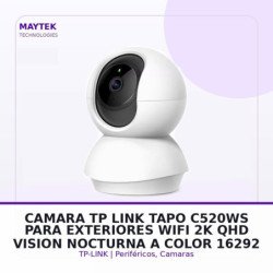 Tp-link Camara Tp-link Tapo C520ws Para Exteriores WIFI 2K Qhd Vision Nocturna A Color