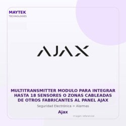 Gvs Security Multitransmitter Modulo Para Integrar Hasta 18 Sensores O Zonas Cableadas De Otros Fabricantes Al Panel Ajax