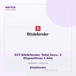 EXT Bitdefender Total Secu. 3 Dispositivos 1 Año
