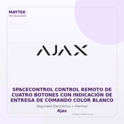 Gvs Security Spacecontrol Control Remoto De Cuatro Botones Con Indicación De Entrega De Comando Color Blanco