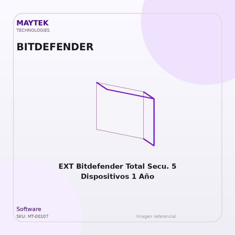 EXT Bitdefender Total Security 5 Dispositivos