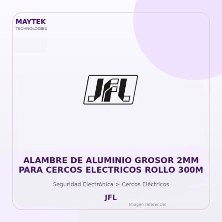 Jfl Alambre De Aluminio Grosor 2Mm Para Cercos Electricos Rollo 300M
